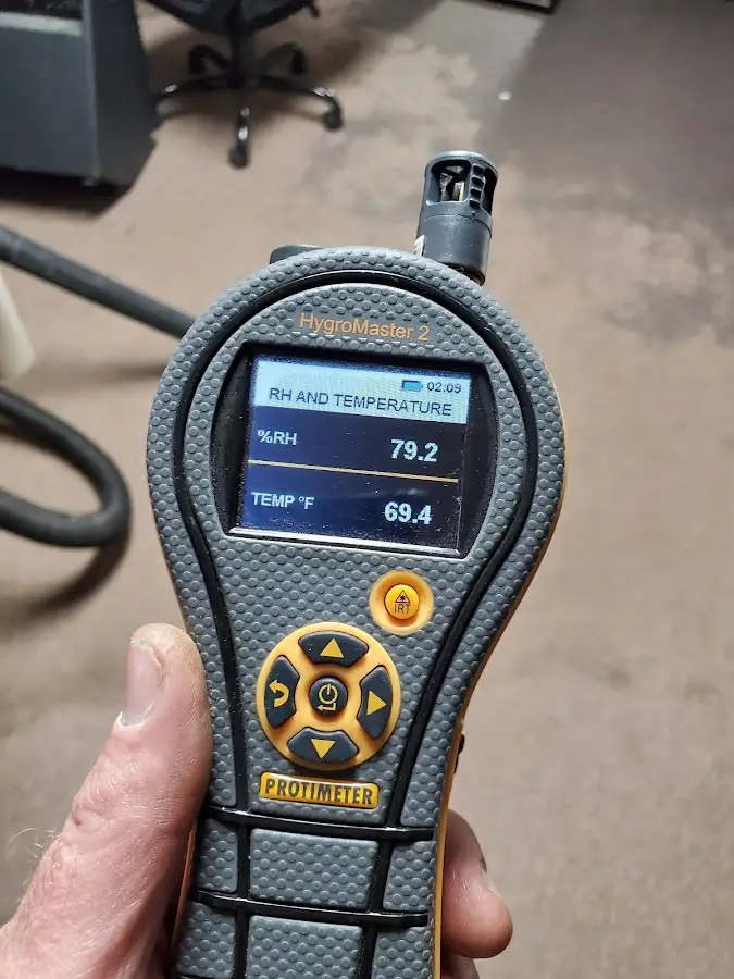 Moisture meter humidity assessment for Mold Remediation & Removal in Cushing